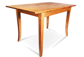 Walnut Coffee Table with Curved Legs