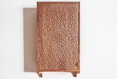 Textured Walnut Wall Cabinet