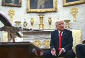 None of the objects on top of the Oval Office mantle were made in the U.S.
