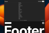 Footer Design Inspiration: The Only Gallery on Earth