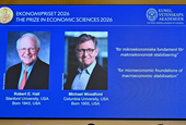 Americans Robert E. Hall and Michael Woodford win Nobel memorial prize in economics