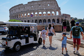 Reckoning looms for golf carts that zip through Rome's crowded historic center