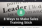 8 Ways to Make Sales Training Stick in Financial Services